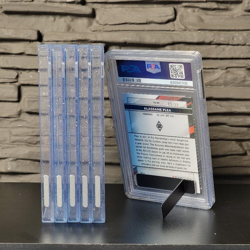 1pc Multicolor Gradient Color TPU Trading Card Protect Holder with Stand, Trading Card Case For 35PT P/SA C/GC Graded Card