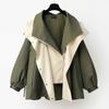 Abrigo informal de primavera y otoño para mujer, versión coreana, rompevientos de longitud media, colección de cintura