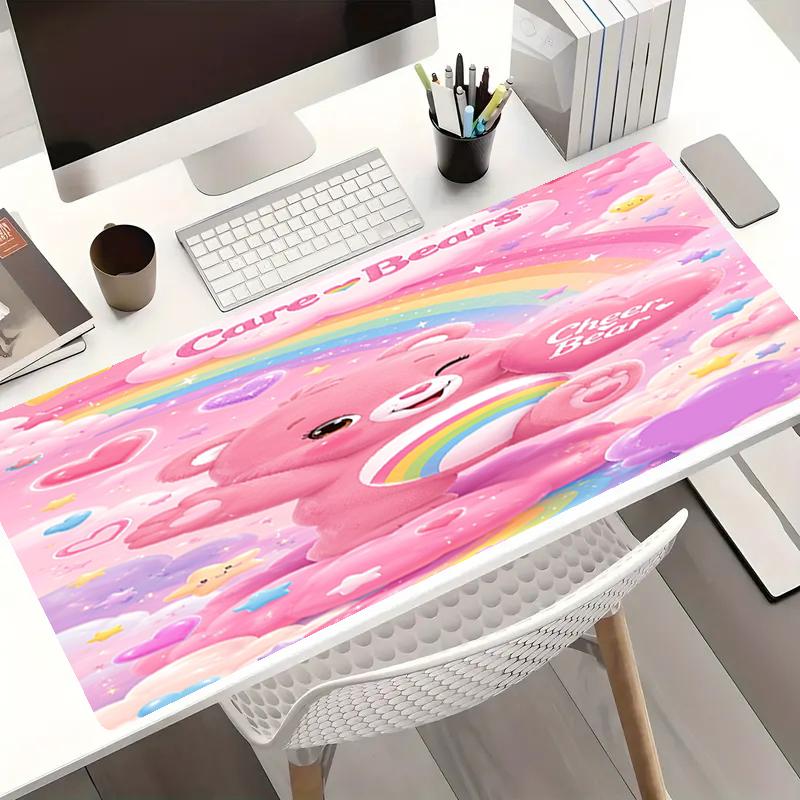 Bear Theme Mouse Pad, Non Slip Rubber Base, Multifunctional Office & Home Decor, Perfect for Workspace Personalization.