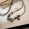 Cute Cute Apple Love Dachshund Dog Woven Color Rope Long Necklace Femininity Versatile Neck Chain Sweater Chain