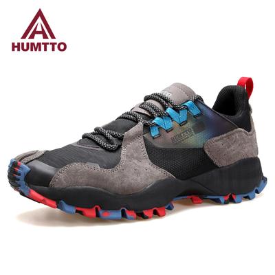 Dämpfung Trail Running Herren Schuhe Leder Casual Sneakers Atmungsaktive rutschfeste Herren Sportschuhe für Männer Mode Tennis Turnschuhe