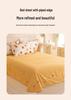 Fresh Orange 100% Cotton Four-Piece Bedding Set - Duvet Cover & Bed Sheet for Student Dorms and Homes