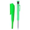 Solid Carpenter Pencil with Refill Lead and Built-in Sharpener for Deep Hole Mechanical Pencil Scribing Marking Woodworking Tool
