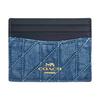 Portcard 10 Ultra Subțire Matlasat Logo Clasic Piele Netedă Portcard Unisex Indigo CAT70-IMTYV
