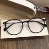 With Coconut Gray Myopia Glasses Retro Schoolgirl Looking Thin Cold Tea Round Frame Plain Glasses 01247