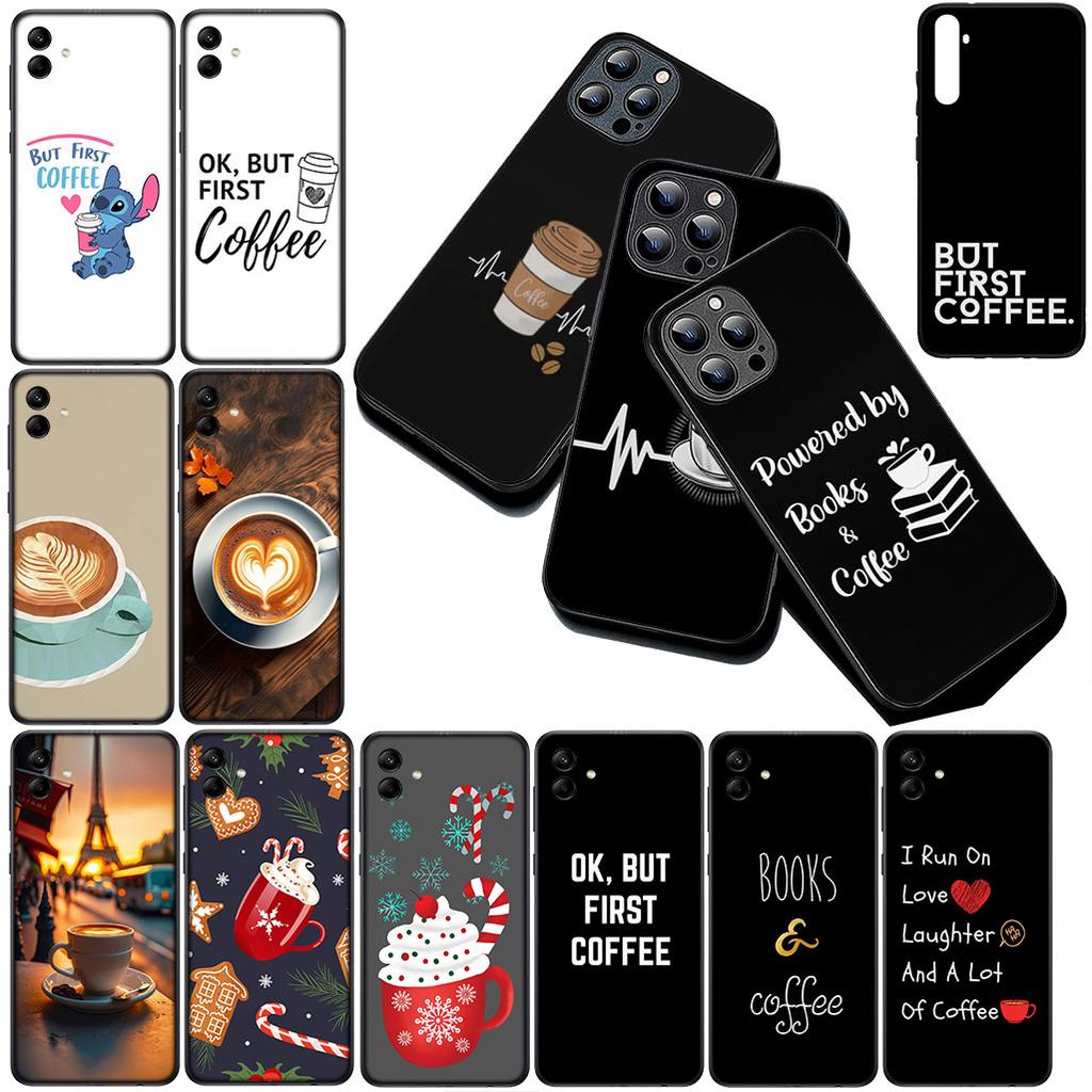 Cover for Samsung Galaxy S10 S8 S9 Plus A33 A34 A31 70 A71 A72 Note 20 9 8 S10E Casing Phone Case OK But First Coffee Book