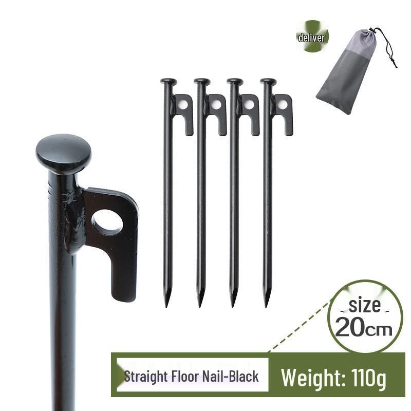 Windproof Tent Stakes: Outdoor Camping Iron Pegs (20/25/30/40cm)