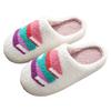 Women's Winter Fleece Lined And Thickened Cotton Slippers With Bows Stylish And Comfortable For Home Use Slippers for Women Dogs