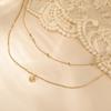 Teamer Four-Leaf Clover Clear Zircon Necklace Stainless Steel Little Charms Choker Lucky Jewelry Birthday Gift 2026 Spring New