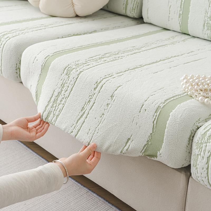 

Жаккардовый бархатный эластичный чехол на подушку дивана для защиты мебели в гостиной, чехол на диван, пылезащитный, съемный чехол на сиденье, 1 шт. Back Cover зелёный