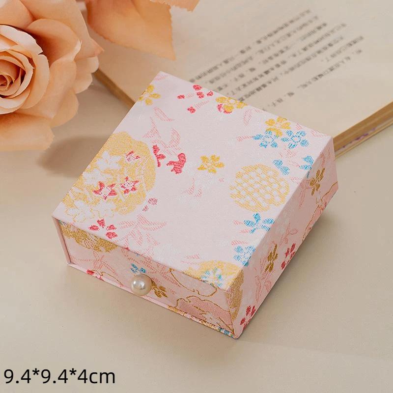 1Pcspaper Jewelry Holder Floral Chinese Jewelry Box Drawer Jewelry Packaging Exquisite Wedding Gift Box For Wedding Gift