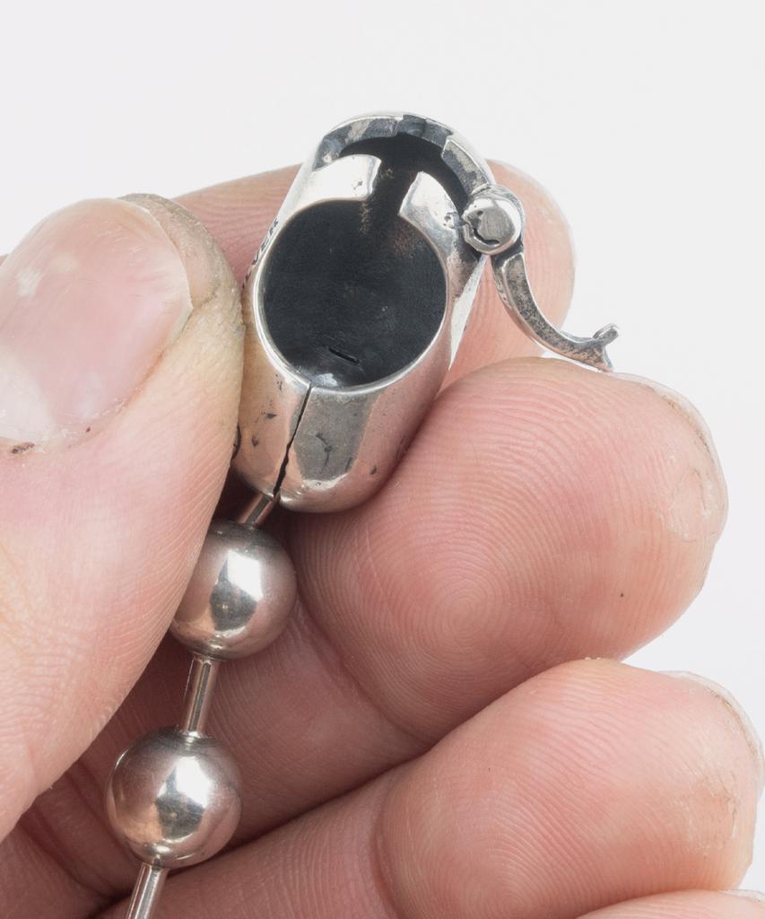 Sheen666 Crossbone Ball Chain Silver Bracelet 8Mm