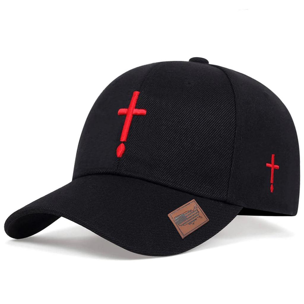 Baseball Stitching Embroidered Cross Neutral Gender Women Men For Caps Spring Autumn Outdoor Adjustable Casual Hats Dad Hat Sunscreen Hat