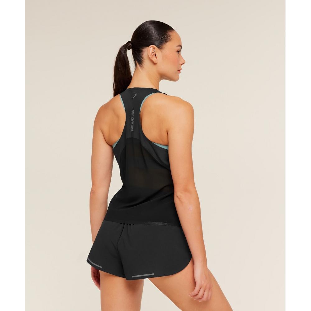 Gymshark Running Elite Loose Fit Tank Black B4b2l Bb2j