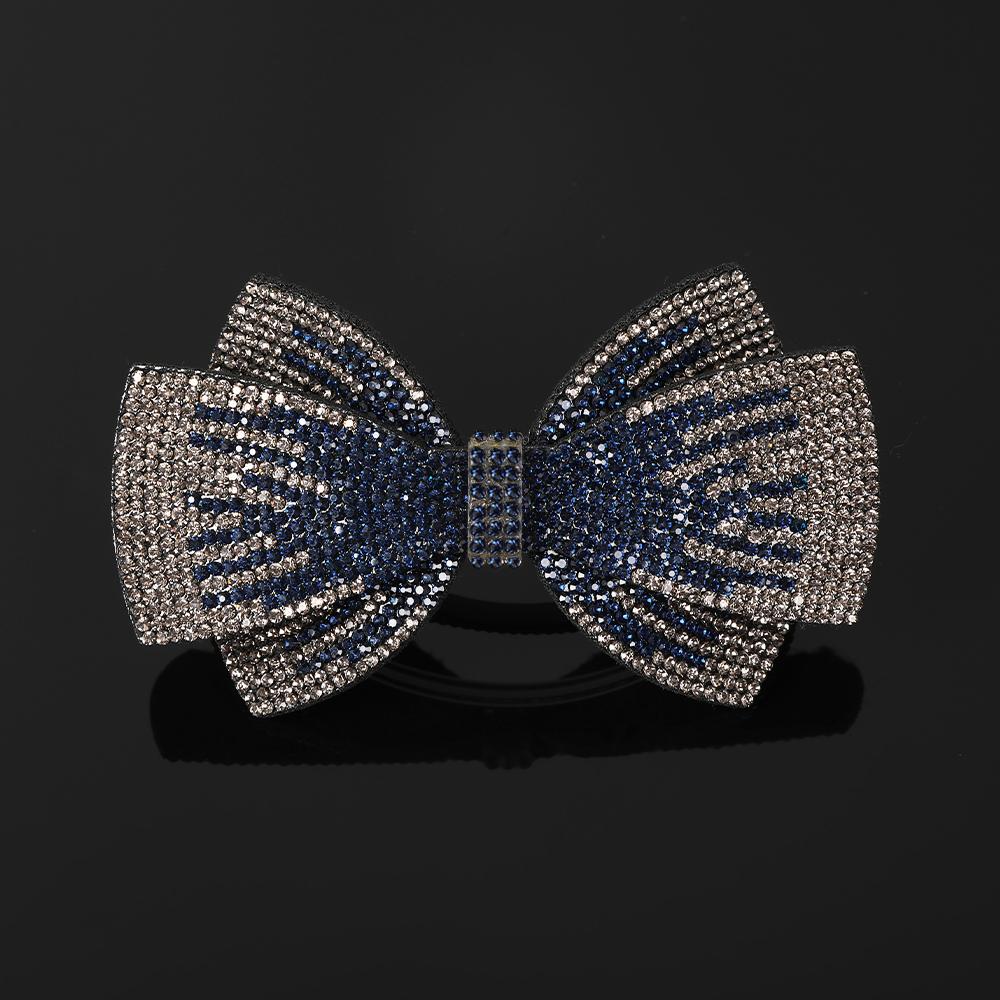 Víceúčelová sponka do vlasů s dvojitou mašlí z kamínků, pružinová spona, pohádkové vrchní spony, sponka do vlasů na zadní stranu hlavy, barrettes, čelenka pro ženy, pokrývka hlavy