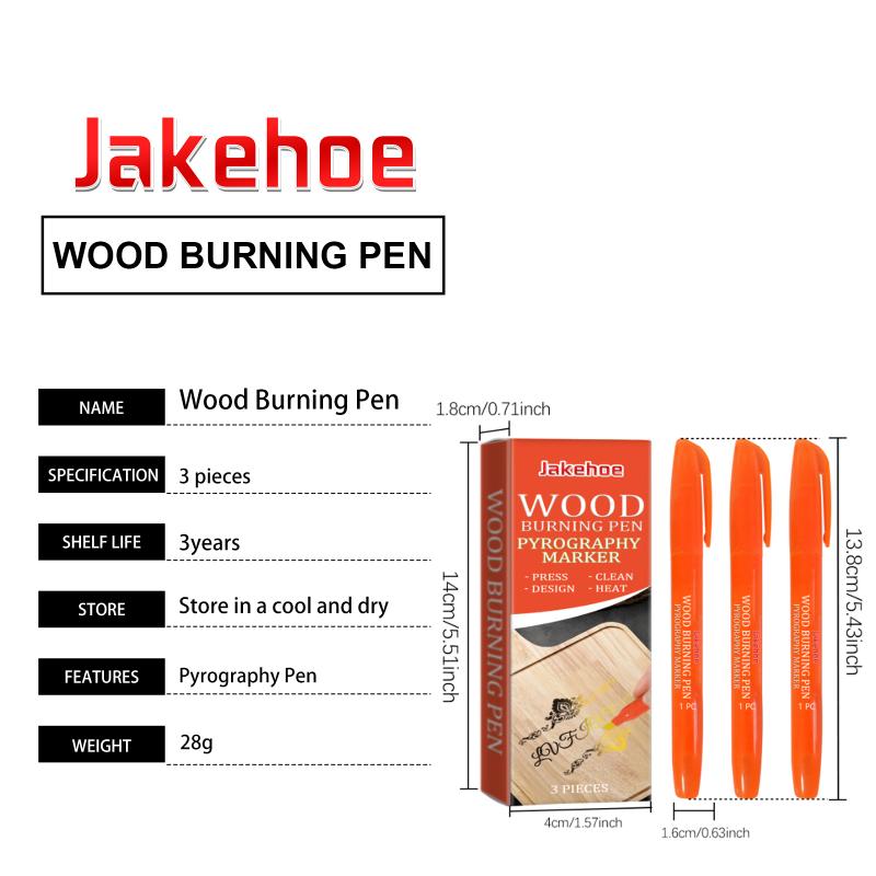 Pyrography Art Marker Pen for Wood Burning Quick Result Craft Tool for DIY Custom Wood Designs and Gifts