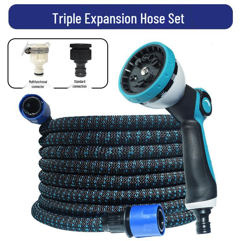 Retractable High-Pressure Hose: Versatile Car Wash & Garden Watering Tool for Easy Storage
