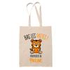 Tote bag - PLANETEE - Pauline Bas les pattes Tigre - Coton - Imprimé en France - Anses solides
