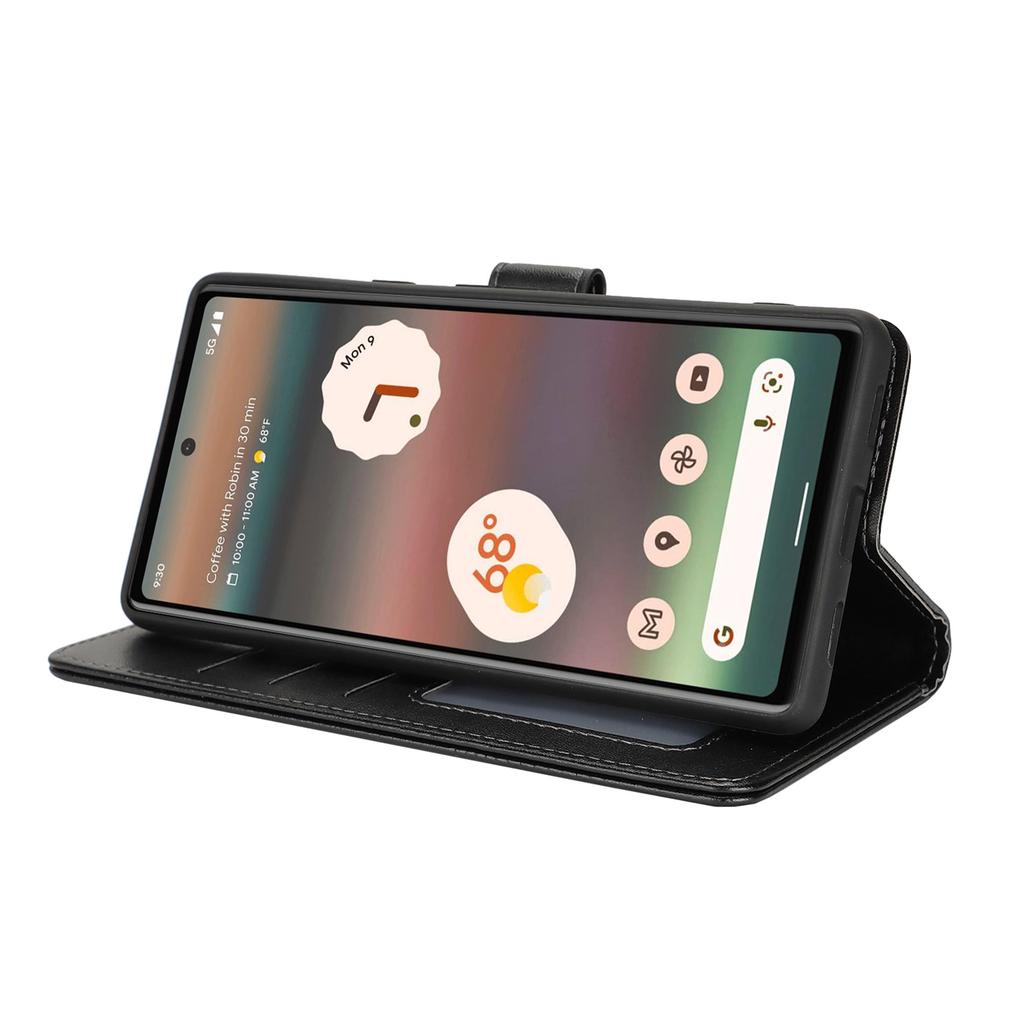 For Google Pixel 6a Stand Case Shockproof Leather Wallet Phone Cover