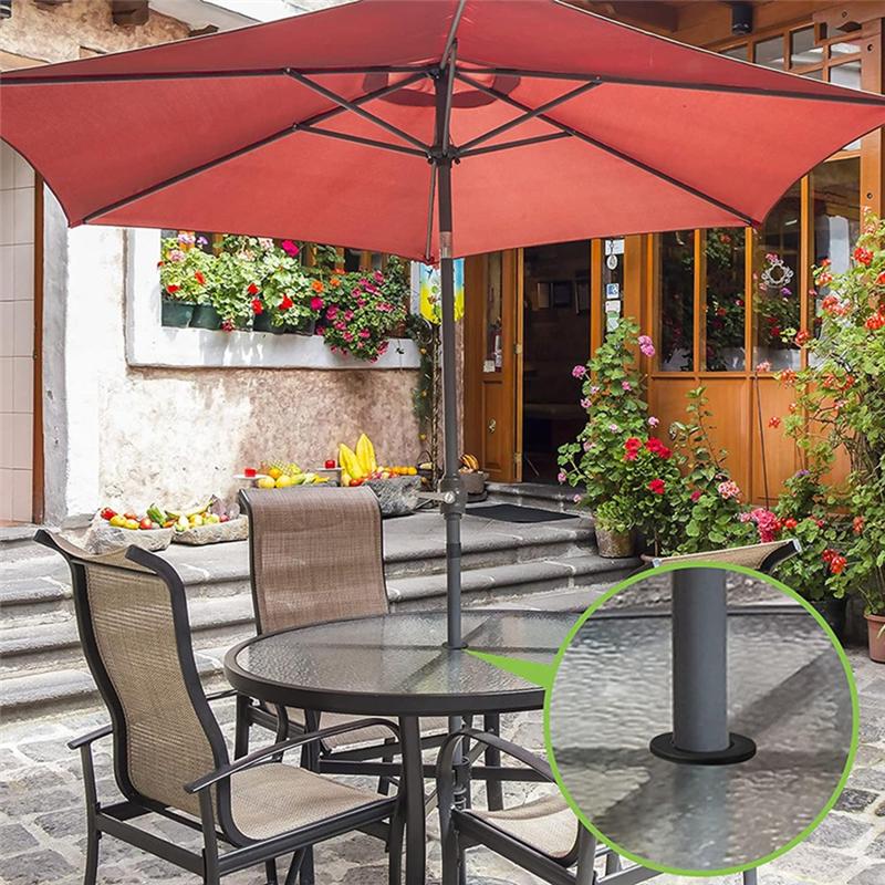AD23-4Pieces Patio Table Umbrella Hole Ring Umbrella Cone Umbrella Stabilizer Sleeve For 2 To 2.5 Inch Patio Table Hole