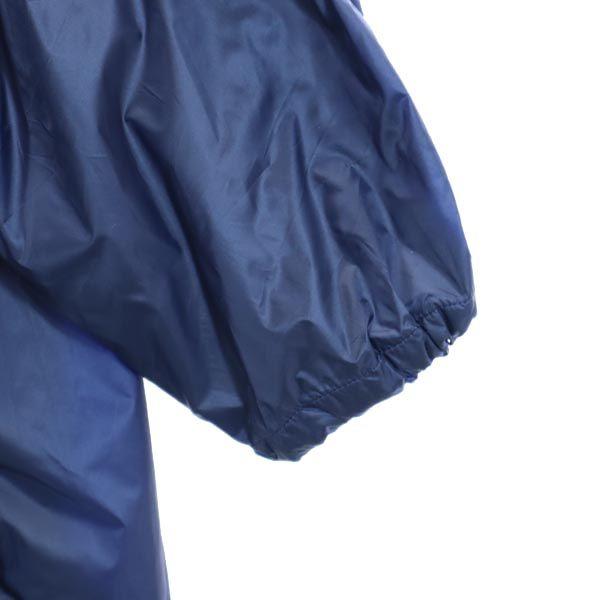 UNUSED Made In Japan Nylon Jacket Navy Blue Pullover Hood Men's Used