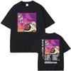 Rapper Kanye Graduation Bear Double Sided Print T Shirt Unisex Unisex West Fashion Hip Hop Oversized Tshirt Unisexs Cotton Tshirts