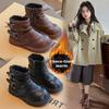 Kinder Kurze Stiefel Britischer Stil Prinzessinnenstiefel Jungen Rutschfeste Lederstiefel
