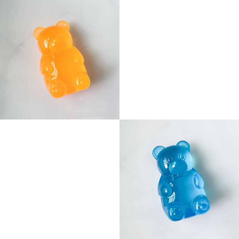 Squishy Cute Bear Maltose Squeeze Toy NeeDoh Stress Relief Fidget Colorful Sensory Toys Boxed Soft Slow-Rebound Squishies for Adults Gifts