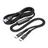 USB Multi Charging Cable 2 In 1 Multiple Phone Charger Cord USB C Multi Cable with Type C Port for Phones Tablets