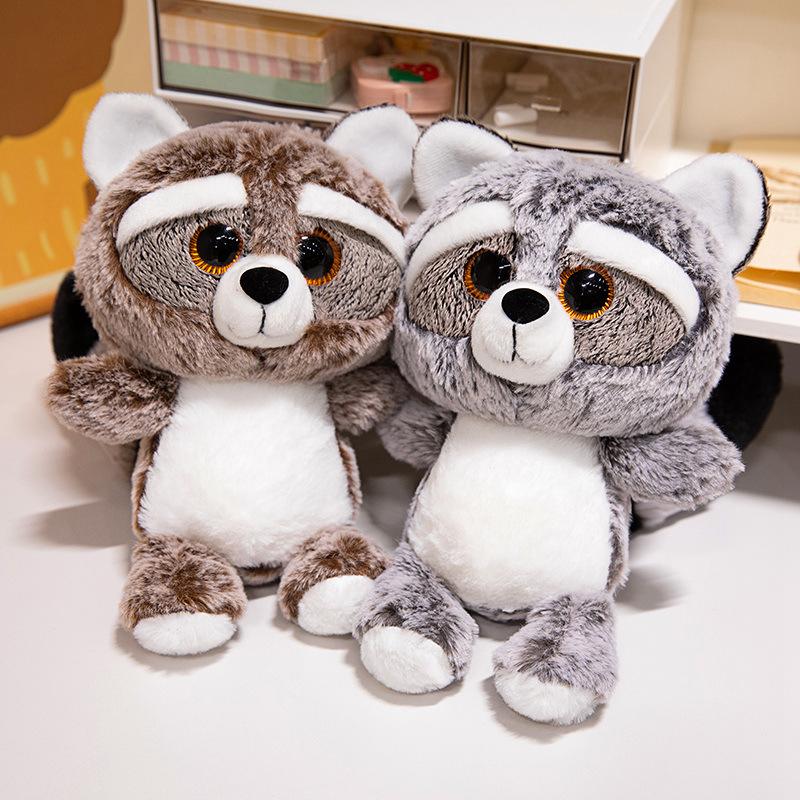 Cute Cute Raccoon Doll Plush Toy Raccoon Doll Children'S Company Soothing Rag Doll Girl Birthday Gift