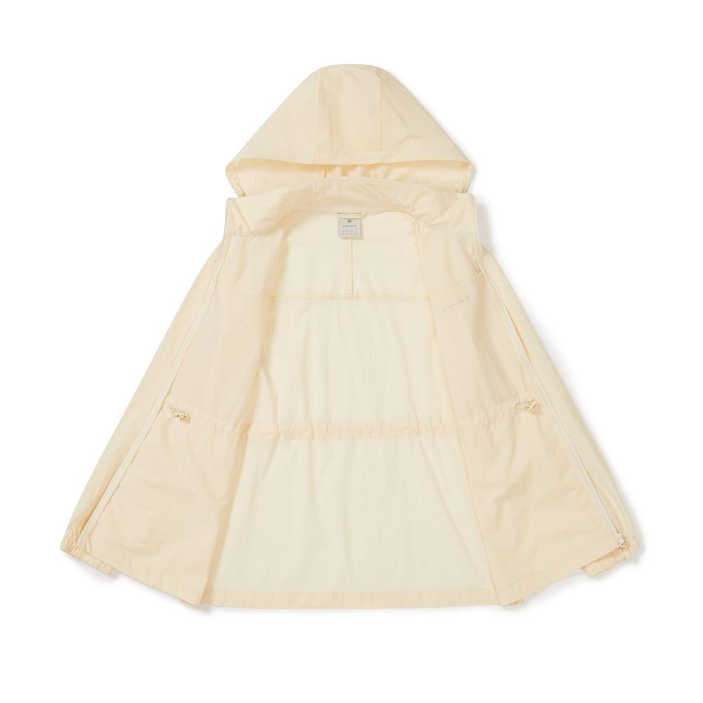 [Snowpeak] Air Dot Women's Detachable Hood Windbreaker Pastel Yellow (S25MWTWB35)