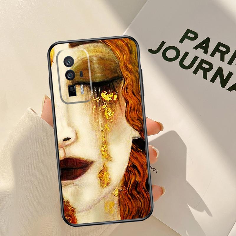 Gustav Klimt Kiss Art Case For Xiaomi 15T 14T 13T Pro 14 15 Ultra 17 Pro Max POCO F8 F7 F5 F6 X3 X5 X6 X7 Pro Coque