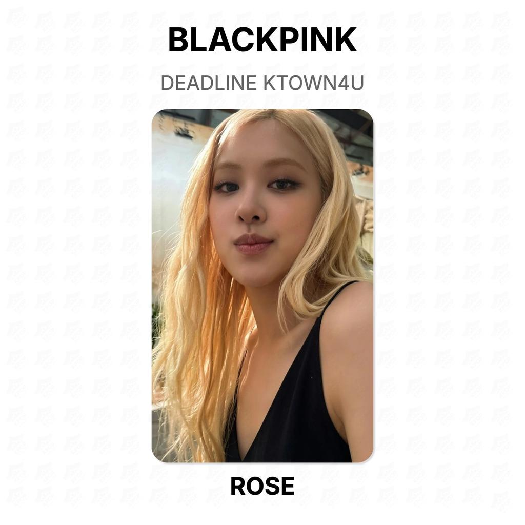 BLACKPINK DEADLINE KTOWN4U Official Photocard