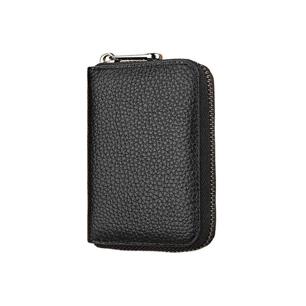 Classic Multi-card Storage Bag Man Wallet with Zipper Women Coin Purse 22 Bits Unisex Solid Color Credit Card Holder