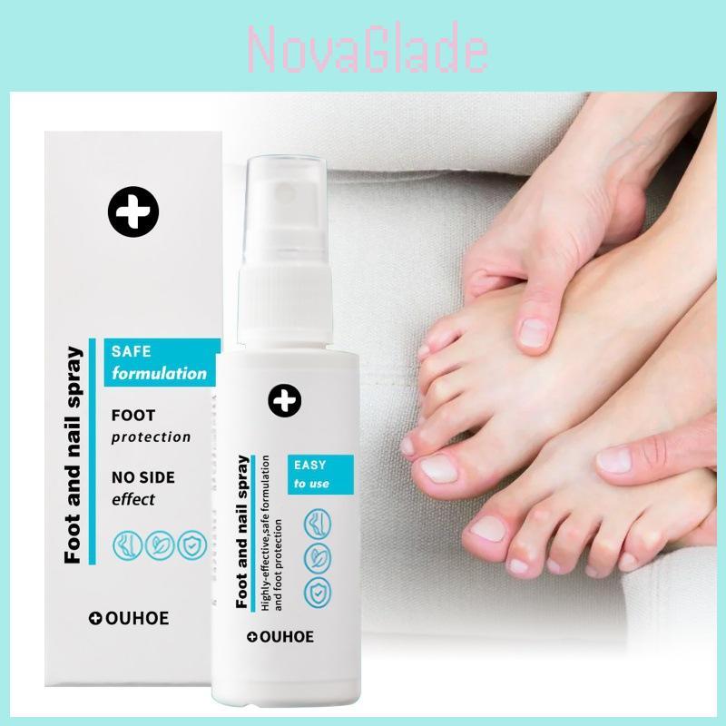 Ouhoe Moisturizing Foot Spray For Dry Cracked Skin Odor Elimination And Nail Care 30ml