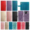 Butterfly Flower Leather Phone Wallet Case Book For Xiaomi 17 12T 12 Lite Poco C65 C61 Redmi Note 12 12S K80 K90 Pro Max Cover
