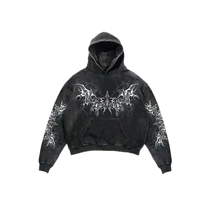American Retro Skull Skeleton Series 3D Digital Printing Trend Hoodie Sweater