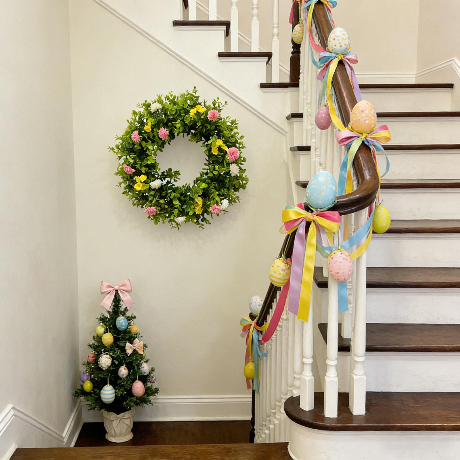 

Easter Wreath Boho Wreath Christmas Day Wreath Home Decoration Door Wall Decoration One Size