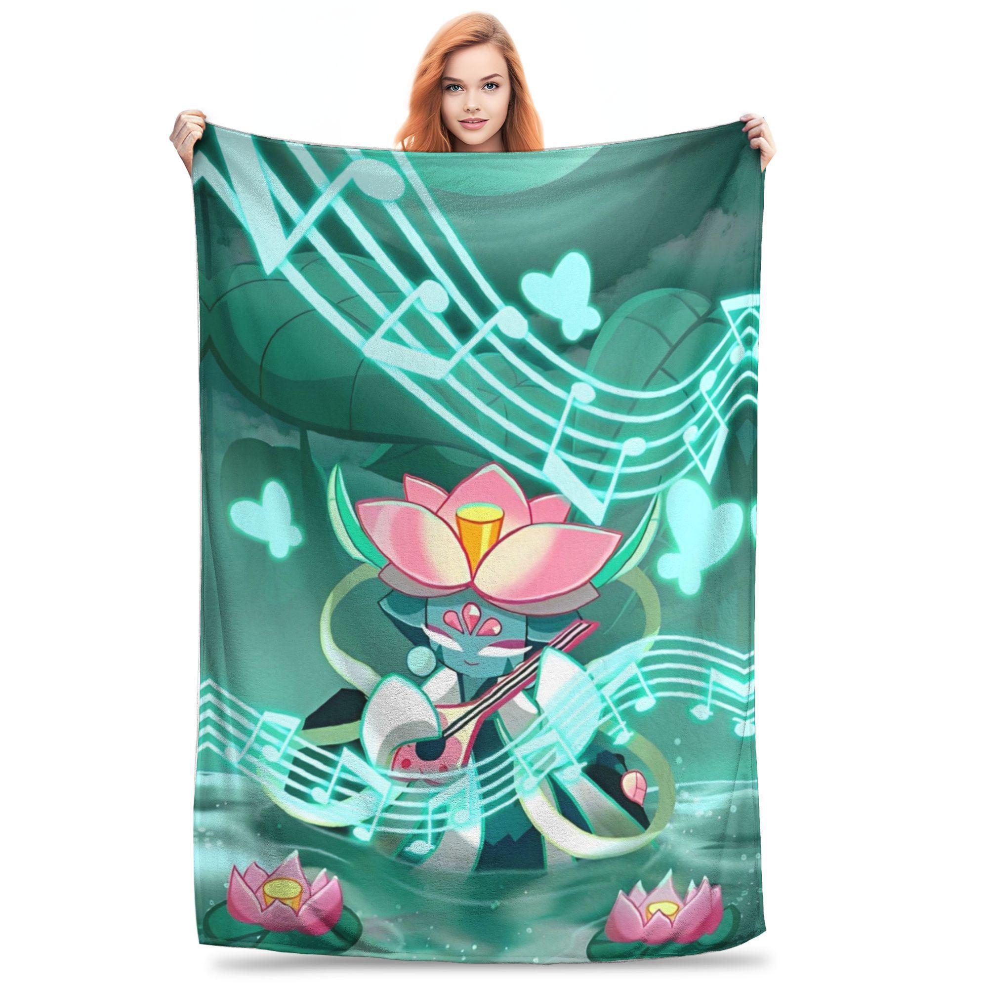 

Shadow Milk Cookie Run Kingdom Blanket Fleece Textile Decor Lightweight Thin Throw Blanket for Sofa Couch Bedspreads 30x40in