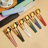 Portable Stainless Steel Cutlery, Chopsticks, Forks, Spoons, Four Piece Set