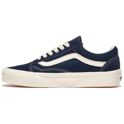 Séria Old Skool Pohodlné Všestranné Módne Nízke Skateboardové Topánky Unisex Tenisky Modré Biele VN000CT8DTQ