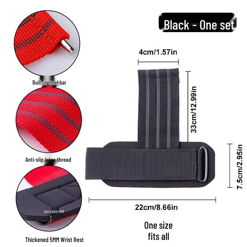 Weightlifting Wrist Wraps: Grip Strength Straps for Bench Press, Pull-up Assist, Deadlift, and Training Protection