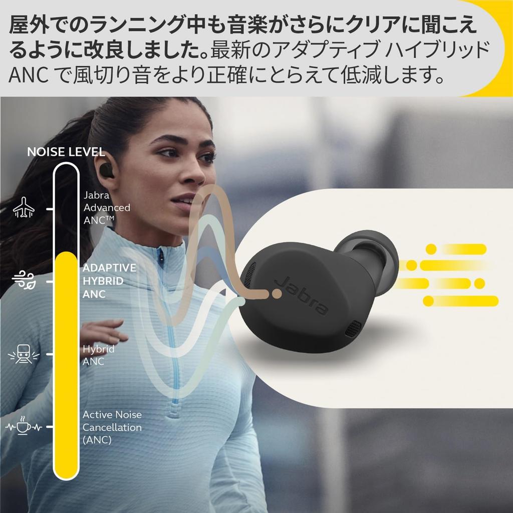 Jabra Elite 8 Active True Wireless Earbuds, Dark Gray, Hybrid Active Noise Cancellation (ANC), IP68 Dustproof and Waterproof, MIL-STD Compliant,