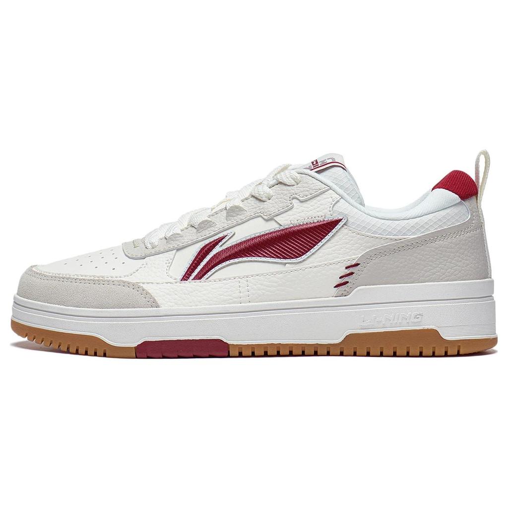 New LiNing Tianji 2.0 Anti Slip Wear Resistant Low Top Skateboard Shoes Men's White Gray Red AGCT211-6