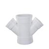 PVC Drainage Pipe 50x50mm Oblique Four-Way Connector