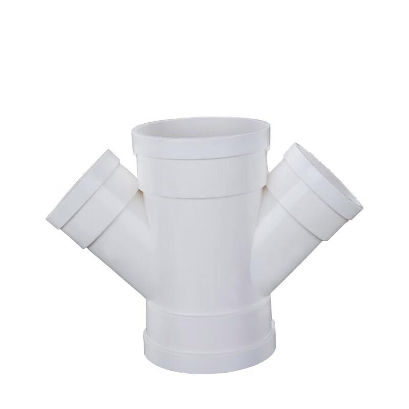 PVC Drainage Pipe 50x50mm Oblique Four-Way Connector