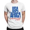 Men T-Shirt We Are The World Anniversary USA For Africa United Artists 100% Cotton Tees Short Sleeve T Shirts Tops Printed
