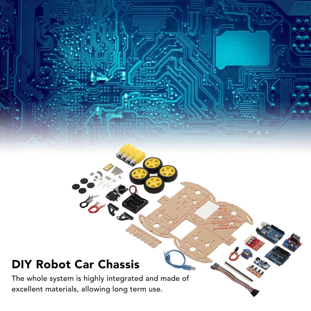 Smart Robot Car Chassis Kit Tracking Motor Robot Smart Car Platform for 4WD DIY