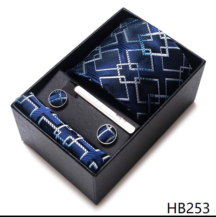 Cravate formelle pour homme, boutons de manchette, serviette de poche, costume six pièces, costume haut de gamme, petit foulard carré, motif rétro, marié, mariage