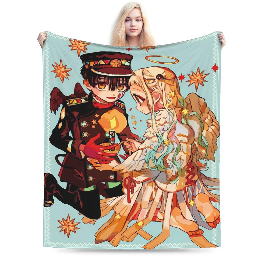Toilet-Bound Hanako-kun Anime Blanket  Soft Warm Plush Bedding Throws For Couch Chair Sofa Bed Flannel Bedspread Bed Cover